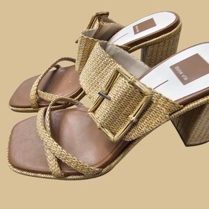 Dolce Vita Tan Woven Mules